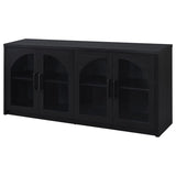 Riva 4-door Dining Sideboard Buffet Storage Credenza Black - 103895