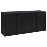 Riva 4-door Dining Sideboard Buffet Storage Credenza Black - 103895