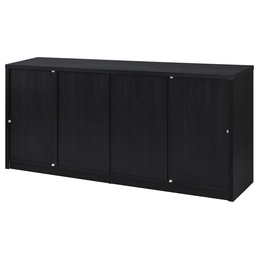 Riva 4-door Dining Sideboard Buffet Storage Credenza Black - 103895
