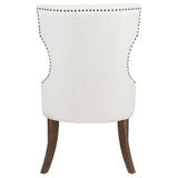 Baney Fabric Upholstered Dining Side Chair Cream and Dark Oak - 104507DOK