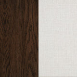 Baney Fabric Upholstered Dining Side Chair Cream and Dark Oak - 104507DOK