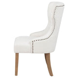 Baney Tufted Upholstered Dining Chair Beige and Rustic Grey - 104507