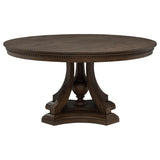 Ridgewell Round Pedestal Dining Table Dark Oak - 104600