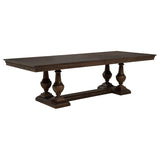 Ridgewell 7-piece Rectangular Trestle Dining Set Dark Oak - 104601-S7