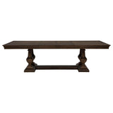 Ridgewell 7-piece Rectangular Trestle Dining Set Dark Oak - 104601-S7