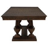 Ridgewell 9-piece Rectangular Trestle Dining Set Dark Oak - 104601-S9