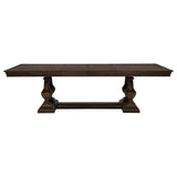 Ridgewell Rectangular Trestle Dining Table Dark Oak - 104601