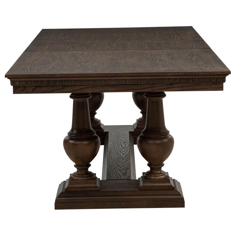Ridgewell Rectangular Trestle Dining Table Dark Oak - 104601