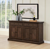 Ridgewell 2-drawer 4-door Dining Server Dark Oak - 104605