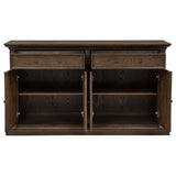 Ridgewell 2-drawer 4-door Dining Server Dark Oak - 104605