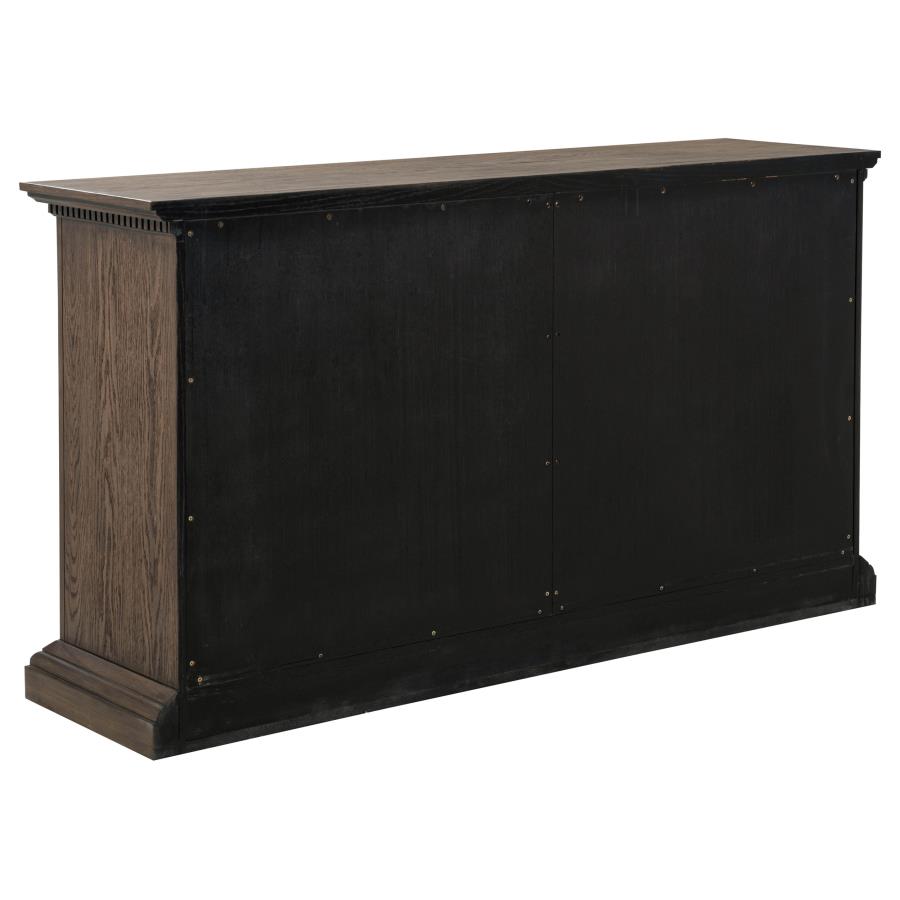 Ridgewell 2-drawer 4-door Dining Server Dark Oak - 104605