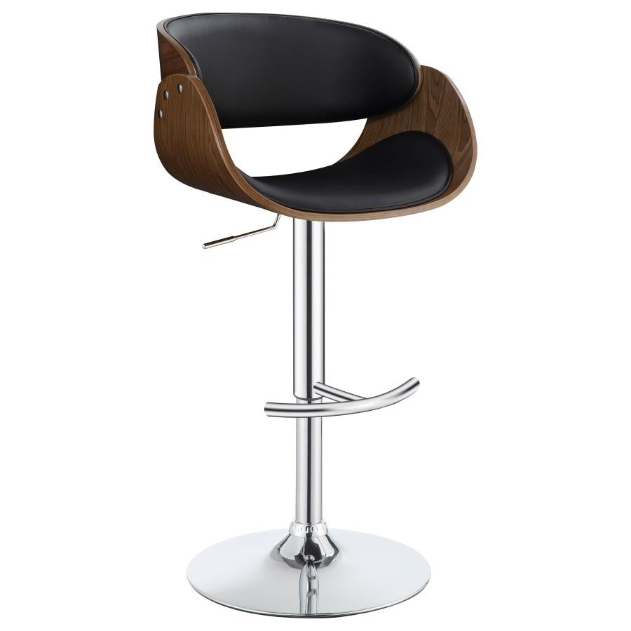 Dana Adjustable Bar Stool Black and Chrome - 104965