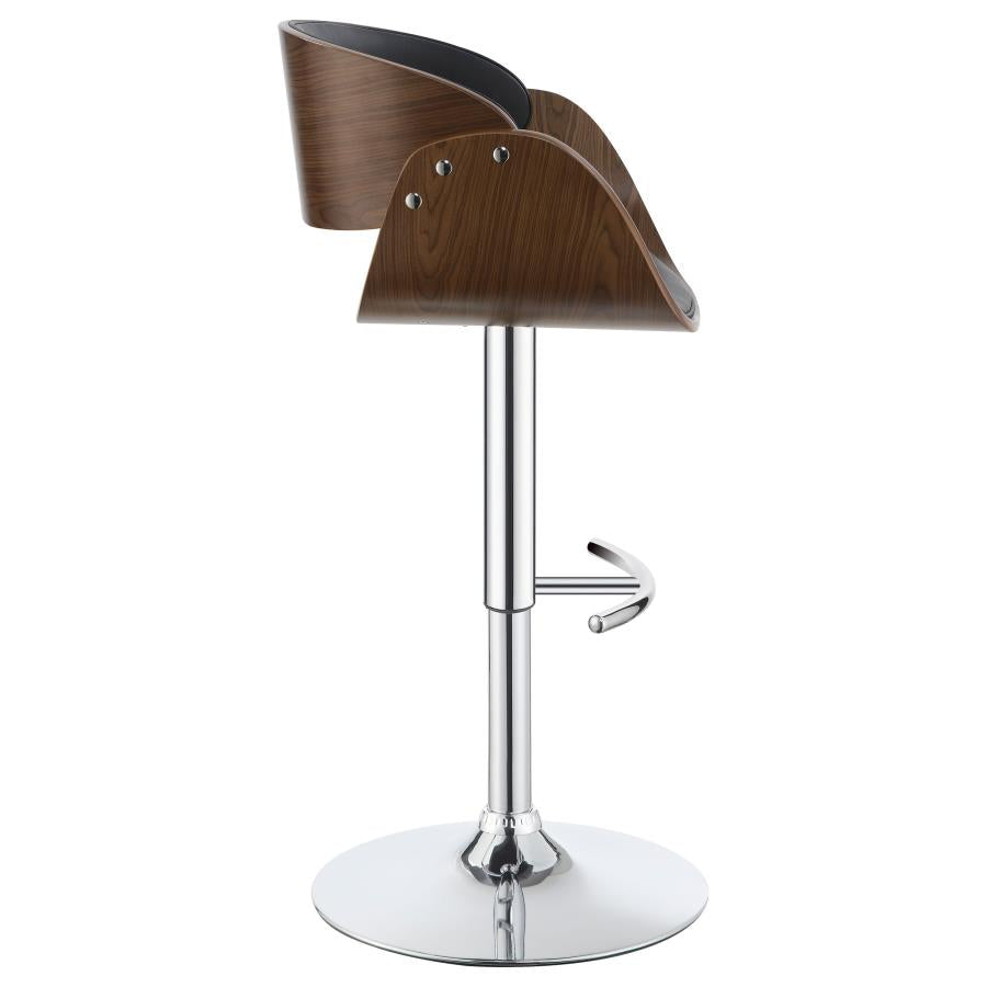 Dana Adjustable Bar Stool Black and Chrome - 104965