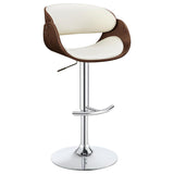 Dana Adjustable Bar Stool Ecru and Chrome - 104966