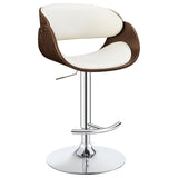Dana Adjustable Bar Stool Ecru and Chrome - 104966