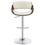 Dana Adjustable Bar Stool Ecru and Chrome - 104966