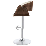 Dana Adjustable Bar Stool Ecru and Chrome - 104966
