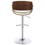 Dana Adjustable Bar Stool Ecru and Chrome - 104966