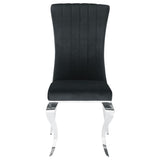 Betty Velvet Upholstered Dining Side Chair Black (Set of 4) - 105072