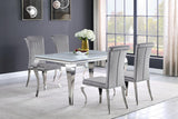 Betty Velvet Upholstered Dining Side Chair Grey (Set of 4) - 105073