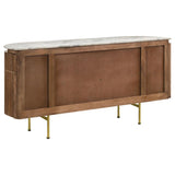 Ortega 4-door Marble Top Sideboard Buffet Cabinet Natural - 105145