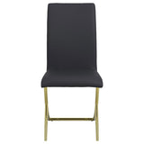 Carmelia Upholstered Dining Side Chair Black (Set of 4) - 105172