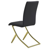 Carmelia Upholstered Dining Side Chair Black (Set of 4) - 105172