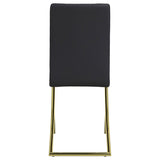 Carmelia Upholstered Dining Side Chair Black (Set of 4) - 105172
