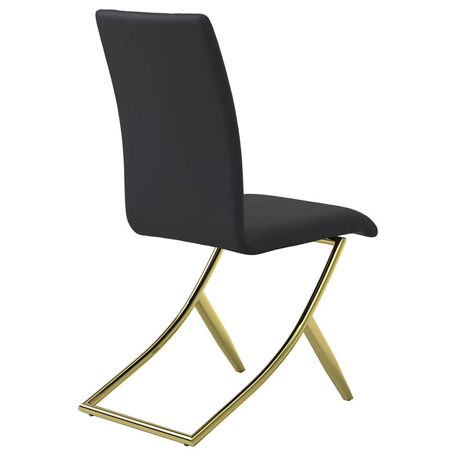 Carmelia Upholstered Dining Side Chair Black (Set of 4) - 105172