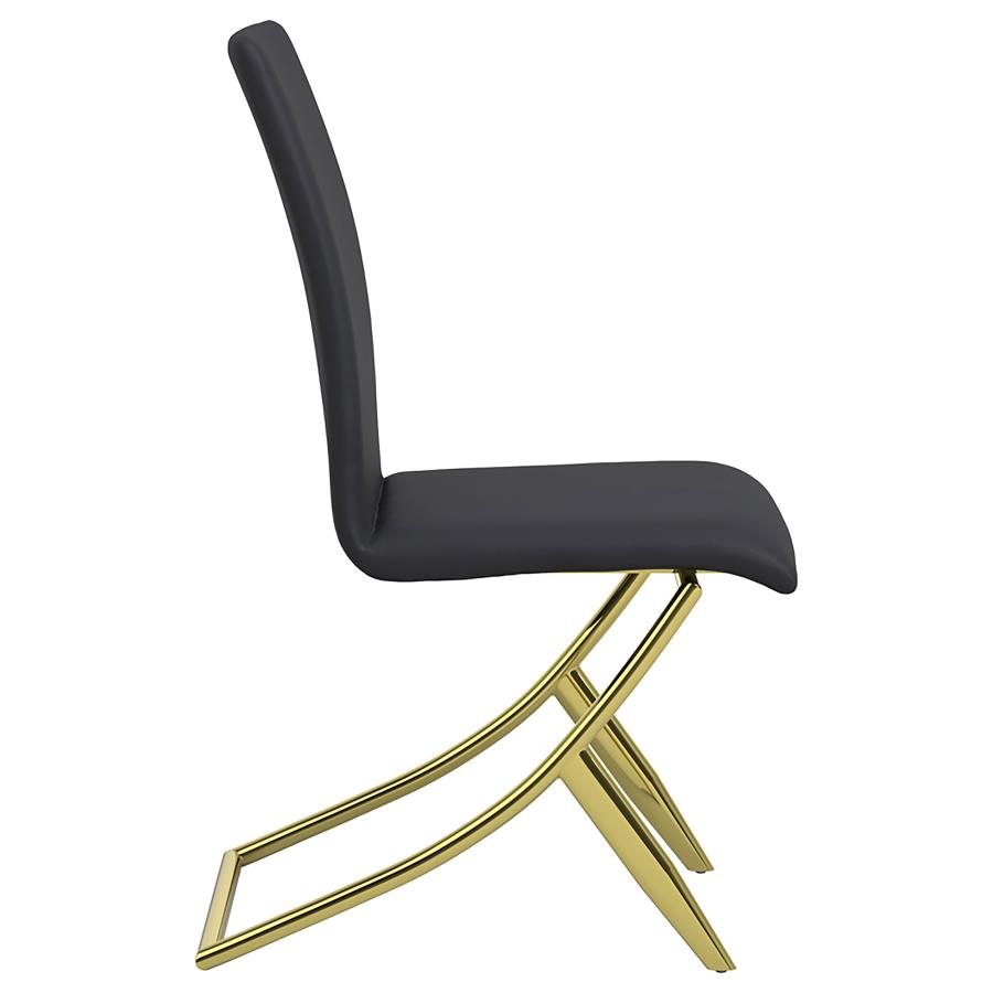 Carmelia Upholstered Dining Side Chair Black (Set of 4) - 105172