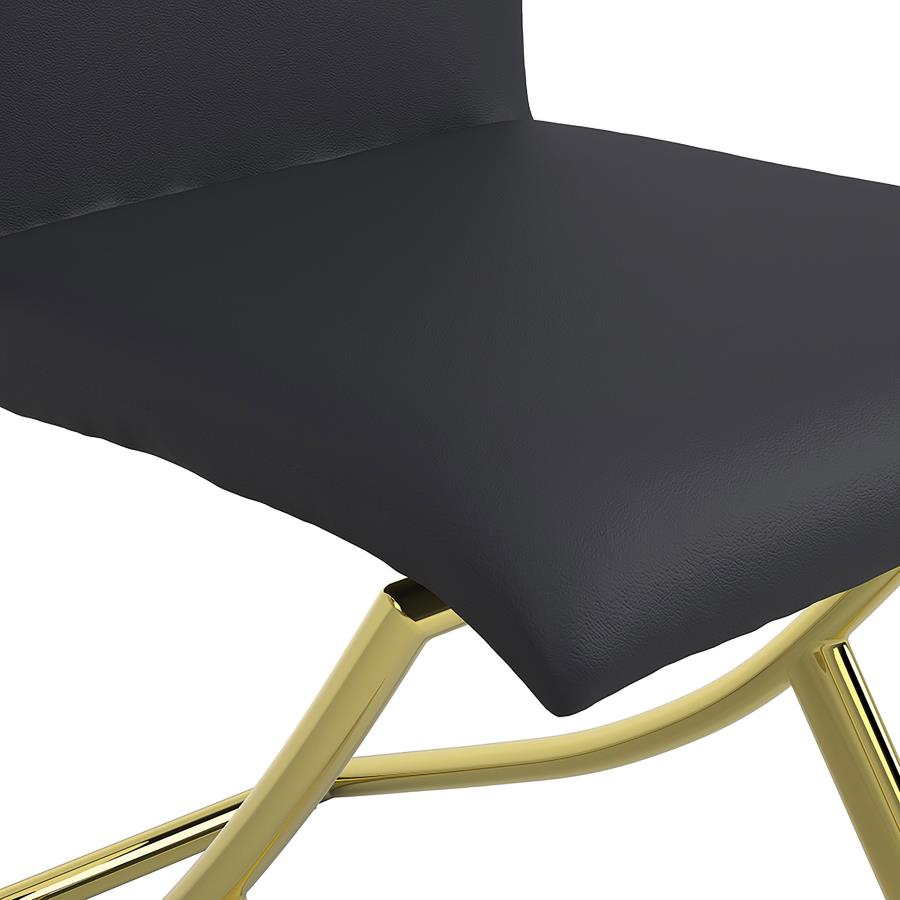 Carmelia Upholstered Dining Side Chair Black (Set of 4) - 105172