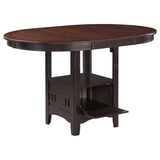 Lavon 5-piece Oval Counter Height Dining Set Light Chestnut - 105278-S5