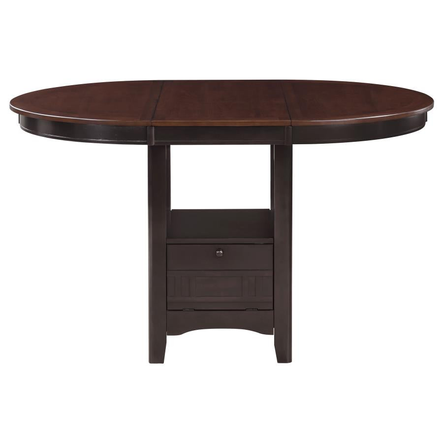 Lavon 5-piece Oval Counter Height Dining Set Light Chestnut - 105278-S5