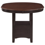 Lavon 5-piece Oval Counter Height Dining Set Light Chestnut - 105278-S5
