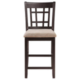 Lavon 5-piece Oval Counter Height Dining Set Light Chestnut - 105278-S5