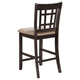 Lavon 5-piece Oval Counter Height Dining Set Light Chestnut - 105278-S5