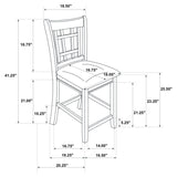 Lavon 5-piece Oval Counter Height Dining Set Light Chestnut - 105278-S5