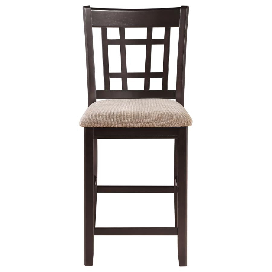 Lavon Wood Counter Chair Tan and Espresso (Set of 2) - 105279