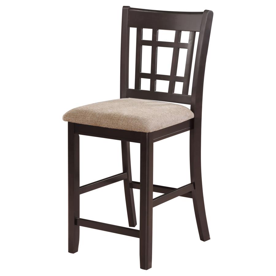 Lavon Wood Counter Chair Tan and Espresso (Set of 2) - 105279