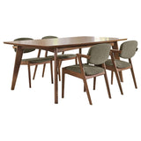 Malone 5-piece Rectangular Dining Table Set Dark Walnut - 105351-S5