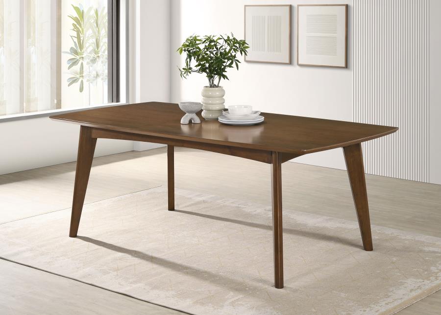 Malone Rectangular 78-inch Wood Dining Table Dark Walnut - 105351