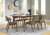 Malone Padded Wood Dining Arm Chair Dark Walnut (Set of 2) - 105352