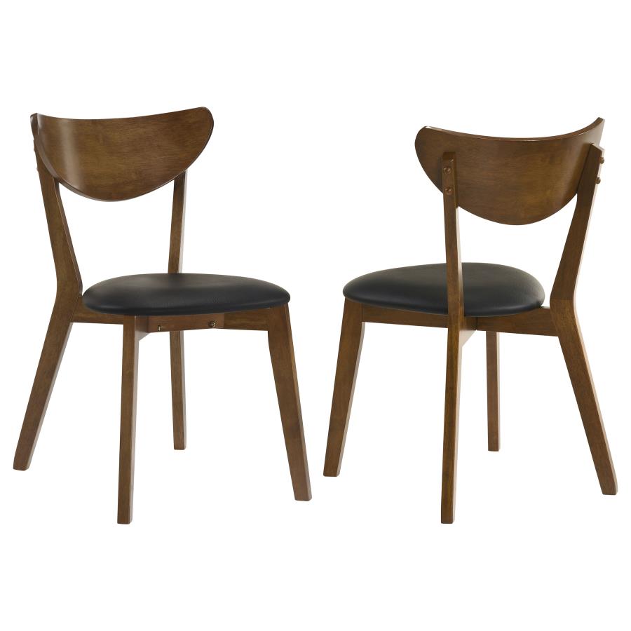 Jedda Wood Dining Side Chair Dark Walnut (Set of 2) - 105362