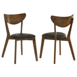 Jedda Wood Dining Side Chair Dark Walnut (Set of 2) - 105362