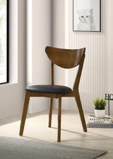 Jedda Wood Dining Side Chair Dark Walnut (Set of 2) - 105362