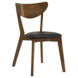 Jedda Wood Dining Side Chair Dark Walnut (Set of 2) - 105362