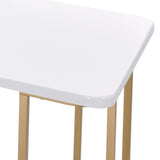Estie - Writing Desk - White / Gold