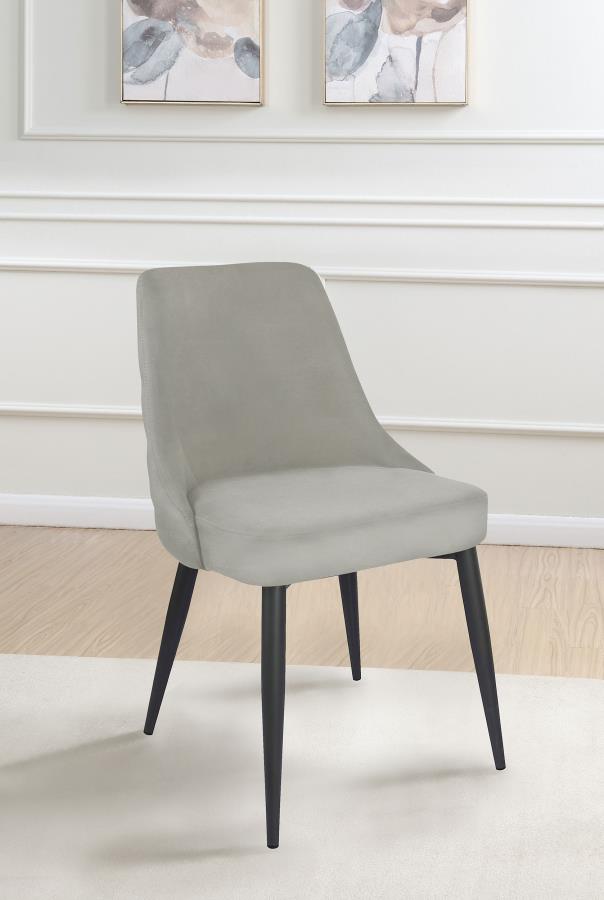 Cosmo Upholstered Dining Side Chair Light Grey (Set of 2) - 106044