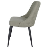 Cosmo Upholstered Dining Side Chair Light Grey (Set of 2) - 106044