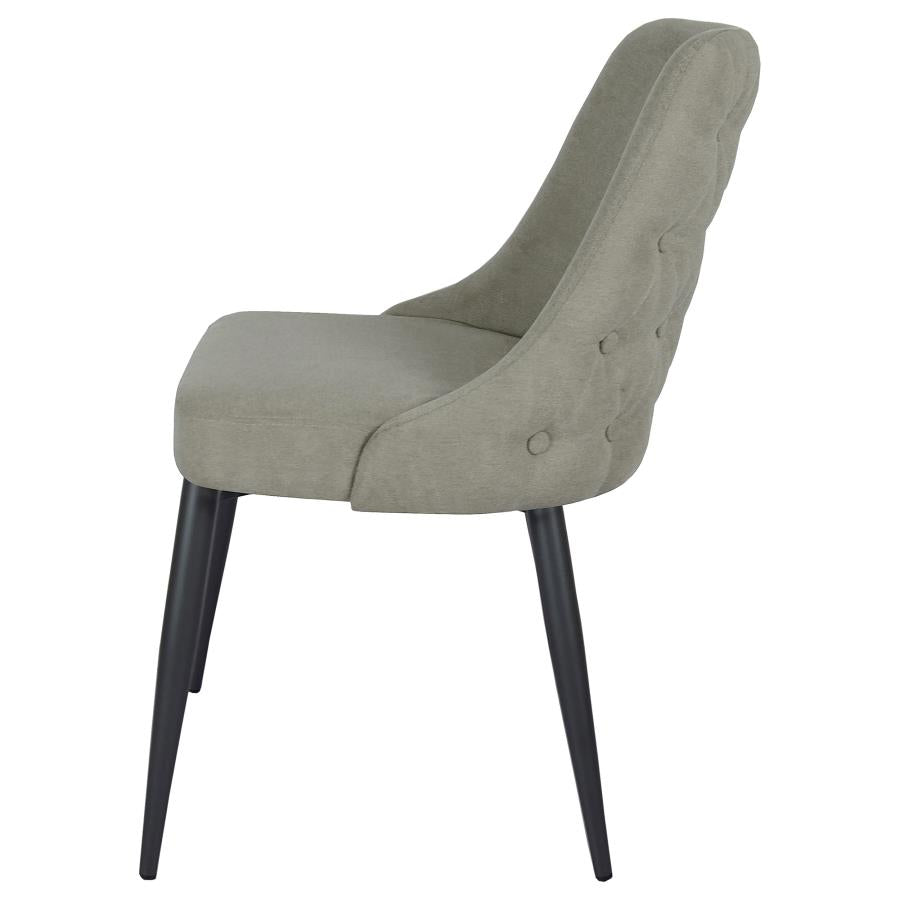 Cosmo Upholstered Dining Side Chair Light Grey (Set of 2) - 106044